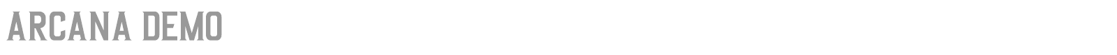 Arcana font preview
